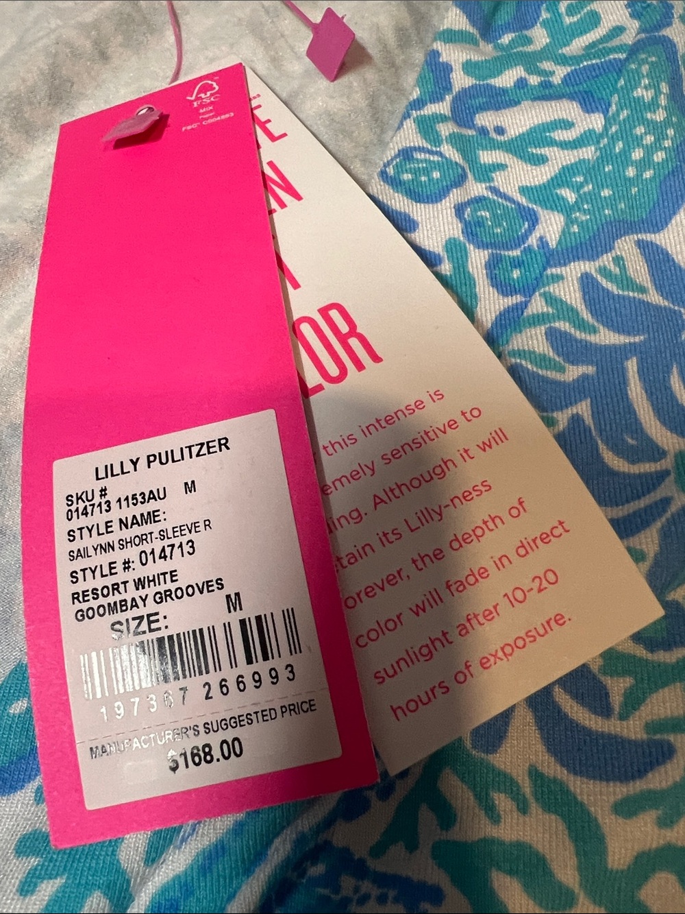 Lilly Pulitzer Light Blue & White Wrap Romper - Picture 4 of 5
